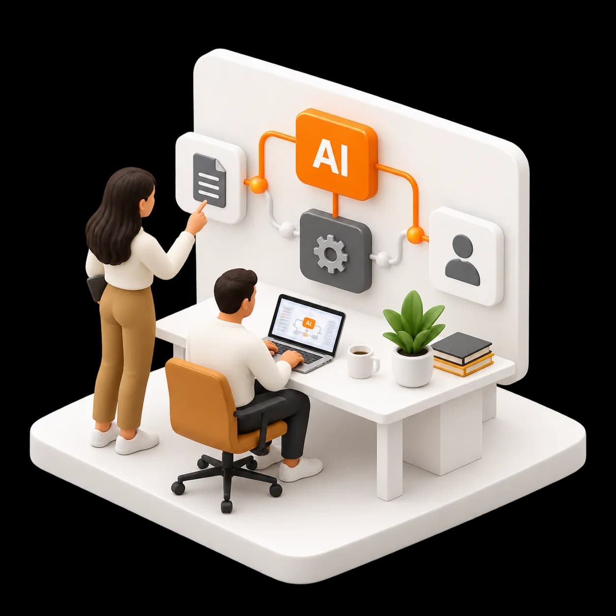 Redesign / Automate: Rethink workflows with humans and AI, automating where it creates value.